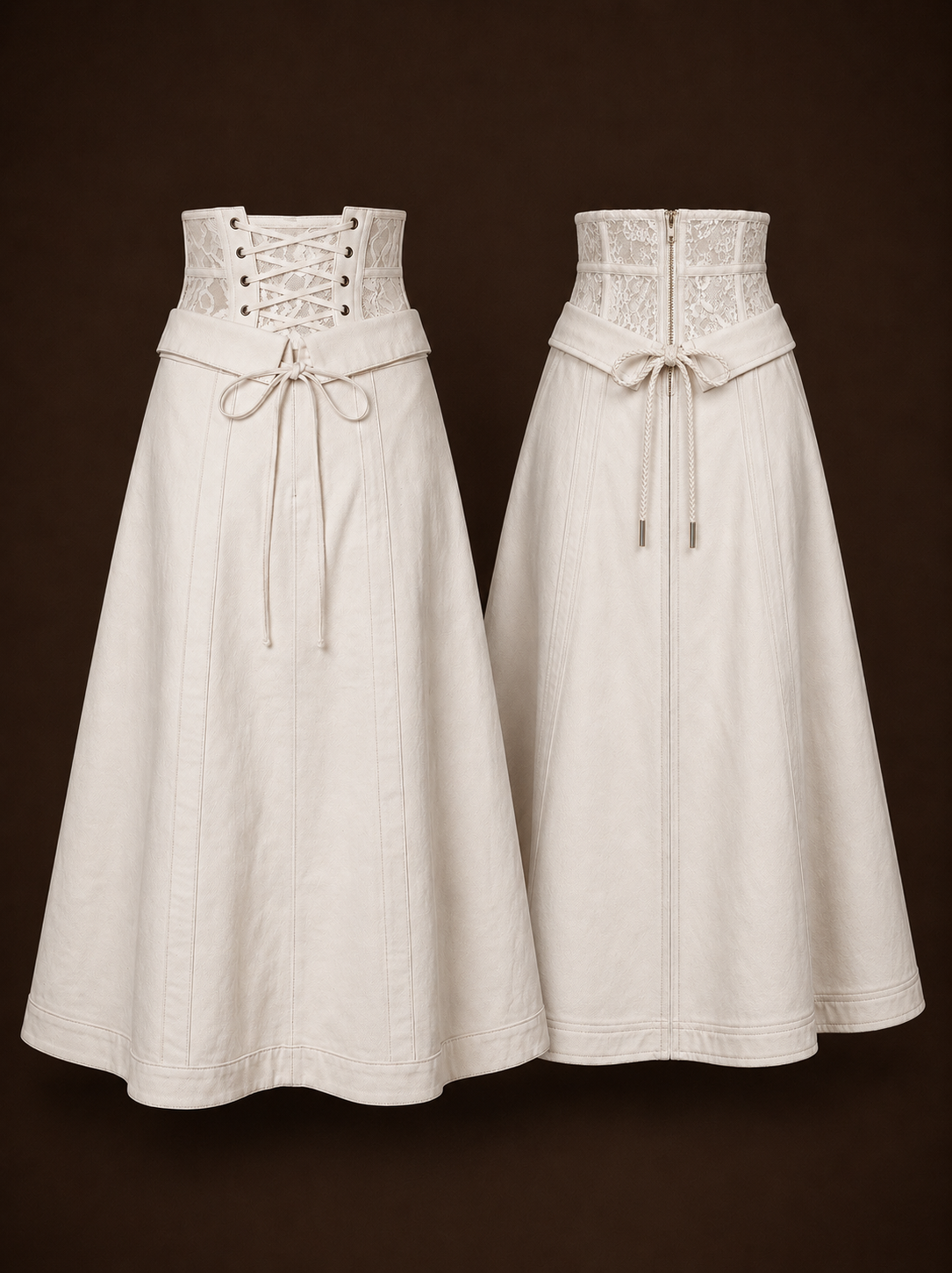 The Inseam Midi - Ivory Denim