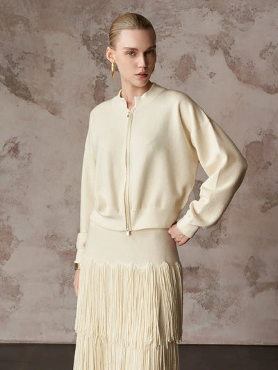 HSW Rainfall Set three-layer scalloped skirt detail