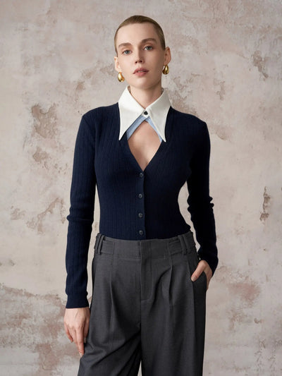Cashmere rib texture detail