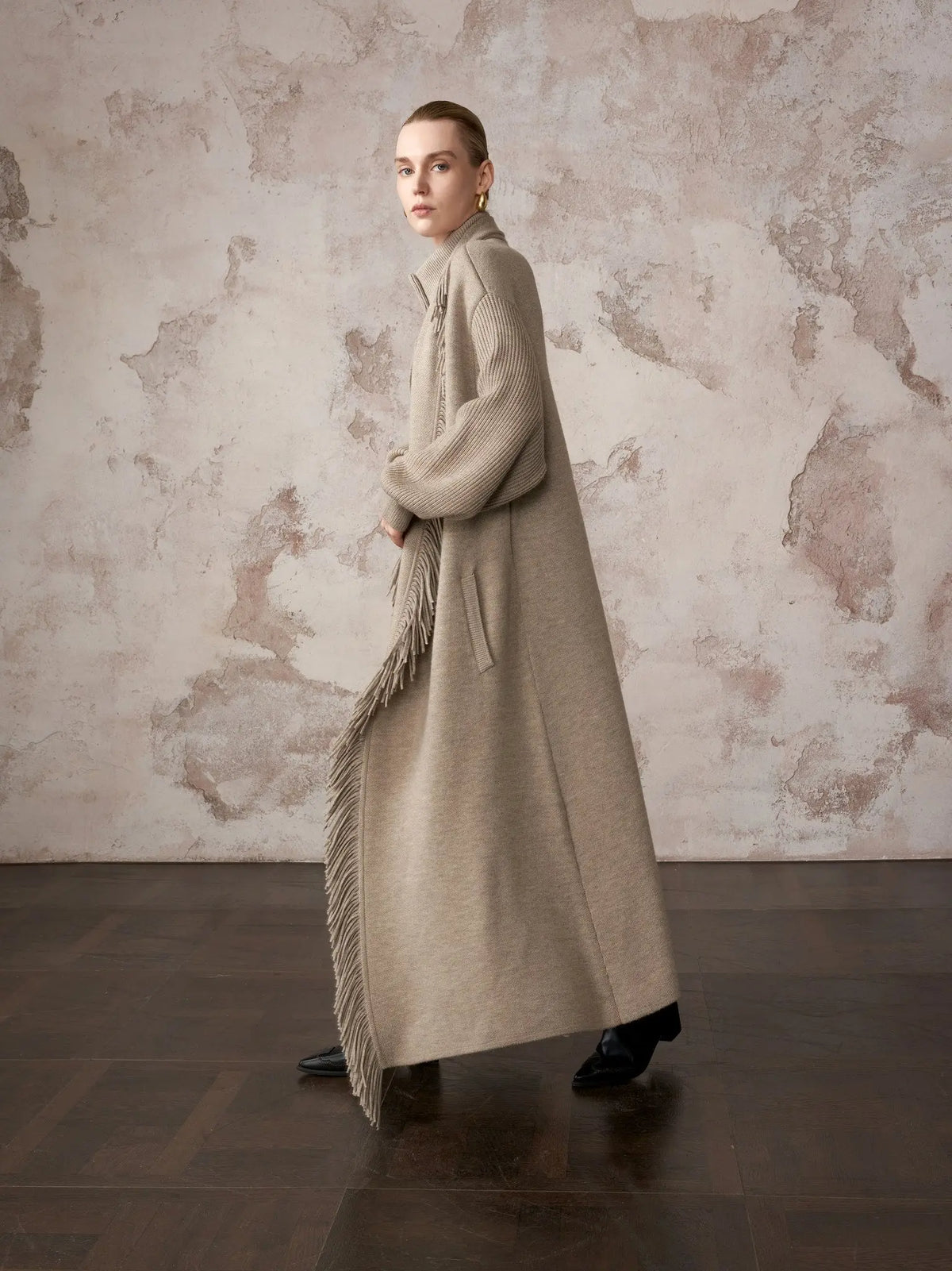HSW Merino Wool Cardigan styled full look