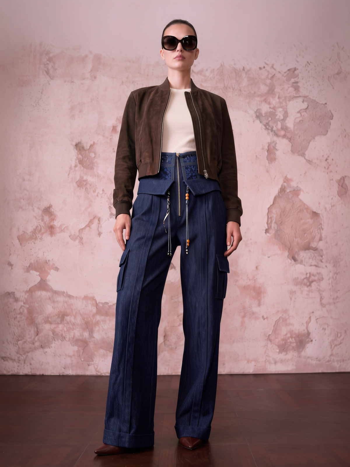 The Corset-Waist Denim Trouser HSW | HOWSHEWEARSIT