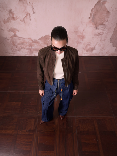 The Corset-Waist Denim Trouser HSW | HOWSHEWEARSIT